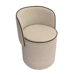 Pouf fauteuil Eclipse beige...
