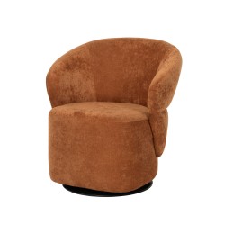 Fauteuil Alma orange  en tissu