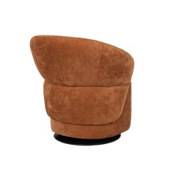 Fauteuil Alma orange  en tissu