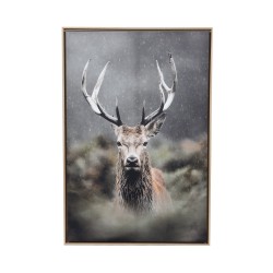 Toile cerf dans les buissons 80x120 cm