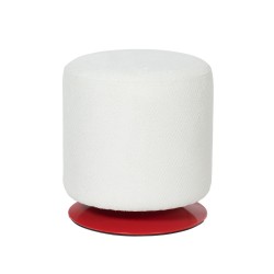 Pouf Twisty D 39 cm blanc...