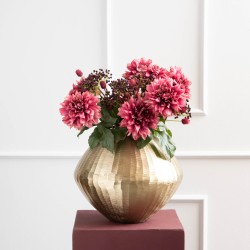 Vase Nautilus 30 m or en aluminium