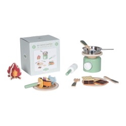 Jouet set repas camping en bois FSC