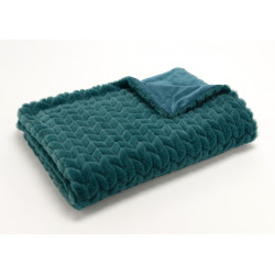 plaid chevron 130x170 émeraude 