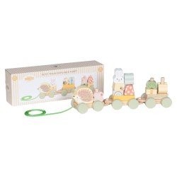 Jouet petit train à tirer Forêt multicolore en bois FSC