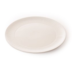 Assiette plate pétale blanc...
