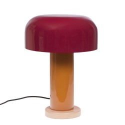 Lampe Janice orange en métal 42 cm