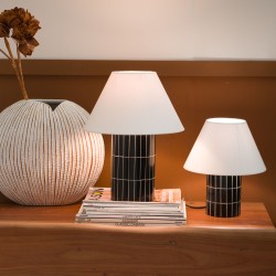 Lampe Tiléa petit modèle abat jour en lin
