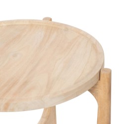 Bout de canapé rond en bois Salomon 50 cm