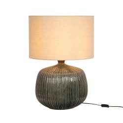 Lampe 70 cm noire en céramique