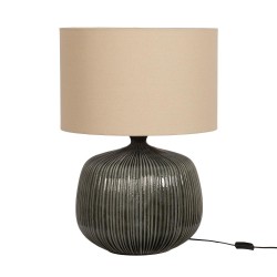 Lampe 70 cm noire en céramique