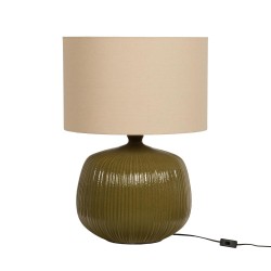 Lampe verte 70 cm en céramique