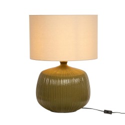 Lampe verte 70 cm en céramique