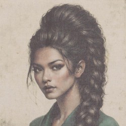 Toile kakemono femme 75x97 cm