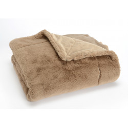 plaid luxe 130x170 taupe 
