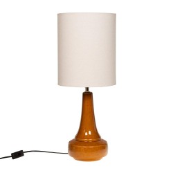 Lampe Octavie 60 cm marron en céramique