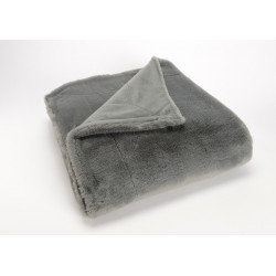 plaid luxe 130x170 anthracite 