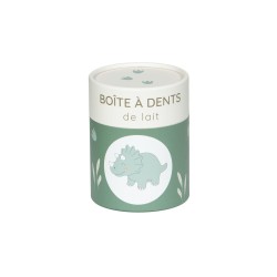 Boite à dent Dino en résine verte
