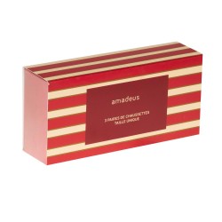 Coffret de 3 paires de chaussettes Love en coton imprimé rose
