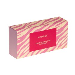 Coffret de 3 paires de chaussettes Wahou en coton imprimé rouge