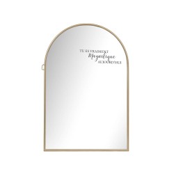 Miroir à message doré 60x90 cm