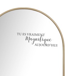Miroir à message doré 60x90 cm