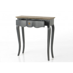 Petite console grise Maddy 80x25 bois de Mindi