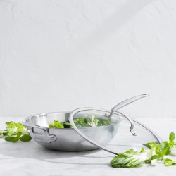 Wok  30 cm inox 5ply -Première 5ply