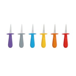 Couteau à huître avec manche en polypropylène coloré