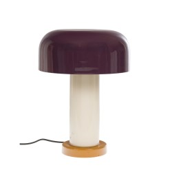 Lampe Janice prune en métal...