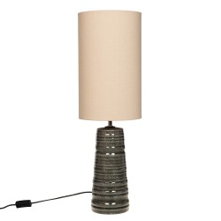 Lampe de table Tom 75 cm ardoise en céramique
