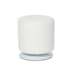 Pouf Twisty D 39 cm blanc...