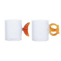 Mug en verre petit dej (lot...