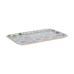 Plateau rectangulaire Camelia 43cm x 33cm