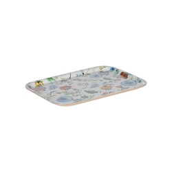 Plateau rectangulaire Camelia 27cm x 20cm