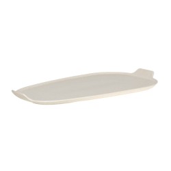 Plat apéritif Dipsa crème 40x23 cm