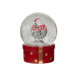 Boule à neige Père Noël fun H13 cm en résine