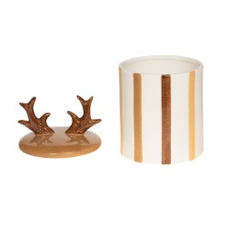 Boîte cerf en céramique H20 cm