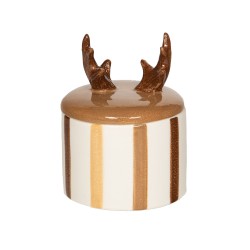 Boîte cerf en céramique H12 cm
