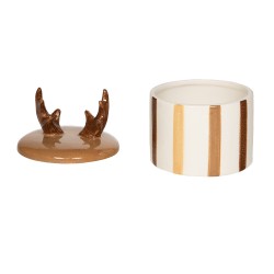 Boîte cerf en céramique H12 cm