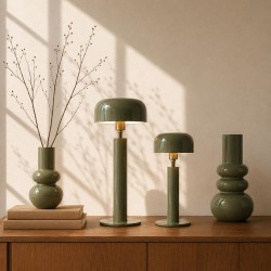 Vase Monza vert 38 cm