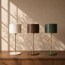 Lampe Elencia marron 37 cm