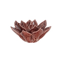 Décoration fleur poinsettia lilas D13cm en céramique