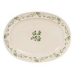 Plat ovale Appoline vert...