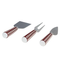 Set de couverts à fromage rouge