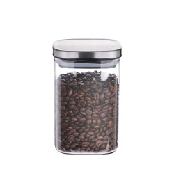 Boîte de conservation hermétique carrée en verre 1 L