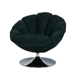 Fauteuil en tissu bleu avec...