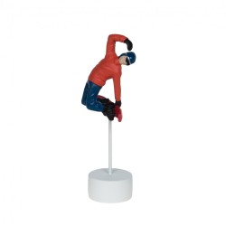 Statuette snowboardeur H28 cm en résine