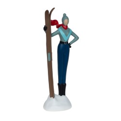 Statuette skieuse H40 cm en...