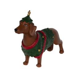 Teckel de Noël sapin 21X33...